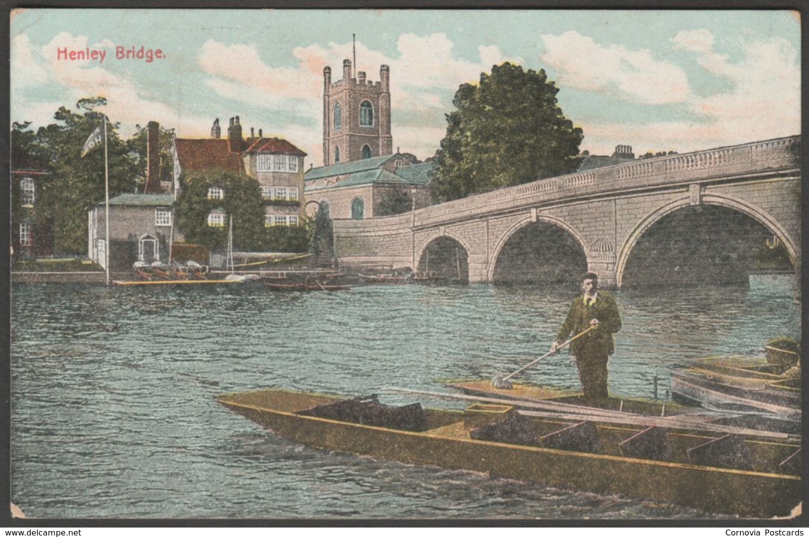 Henley Bridge, Henley-on-Thames, Oxfordshire, 1907 - Postcard - Other & Unclassified