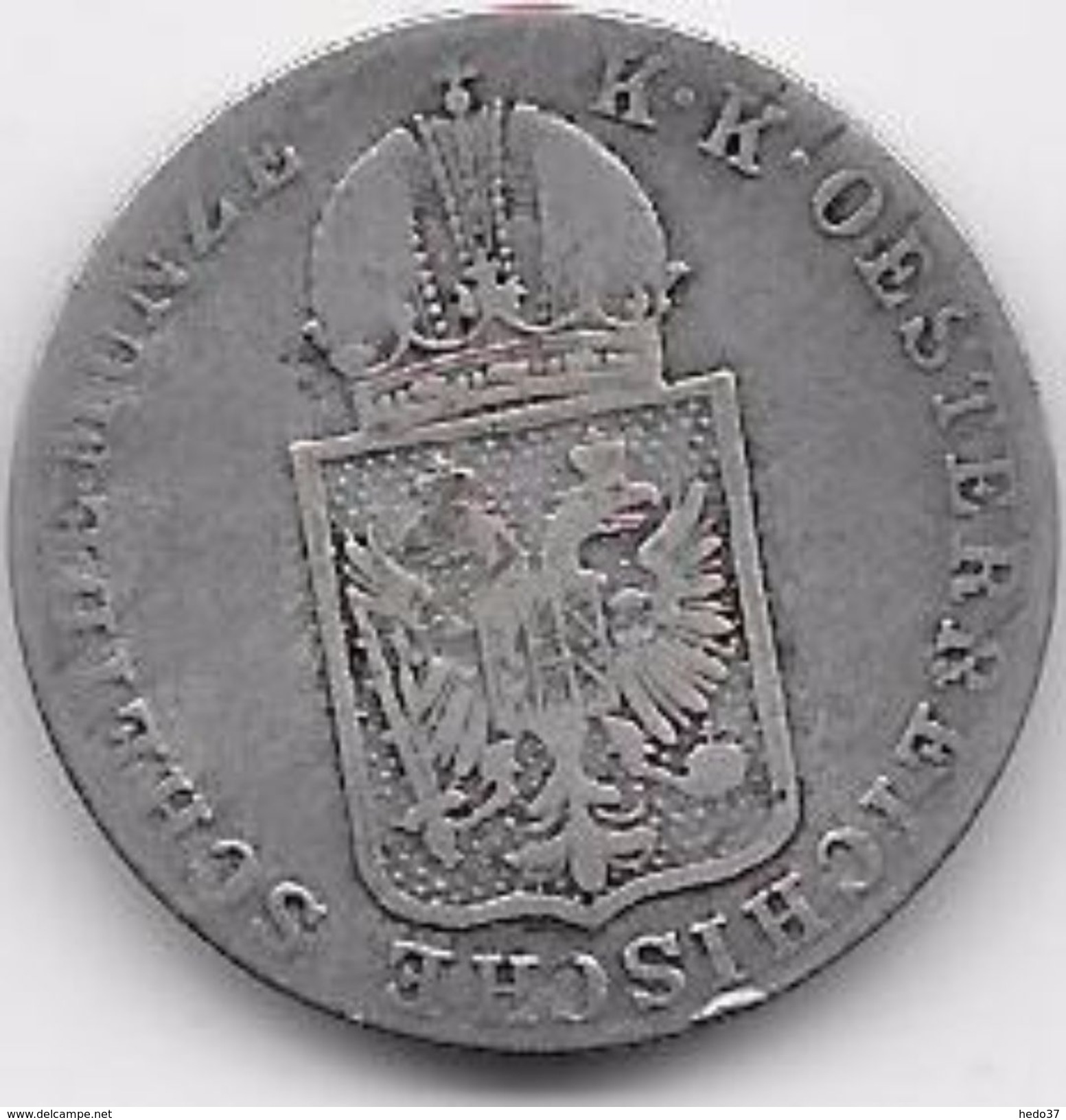 Autriche - 6 Kreuzer 1849 C - Argent - Autriche