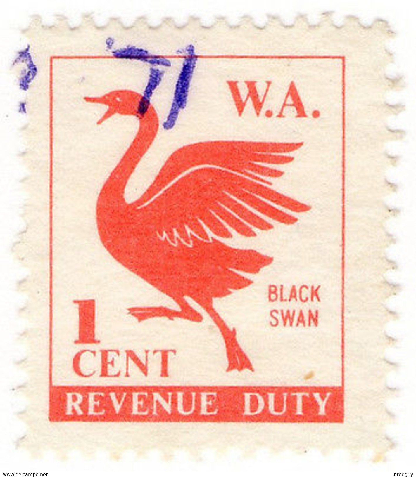 (I.B) Australia - Western Australia Revenue : Duty Stamp 1c - Other & Unclassified