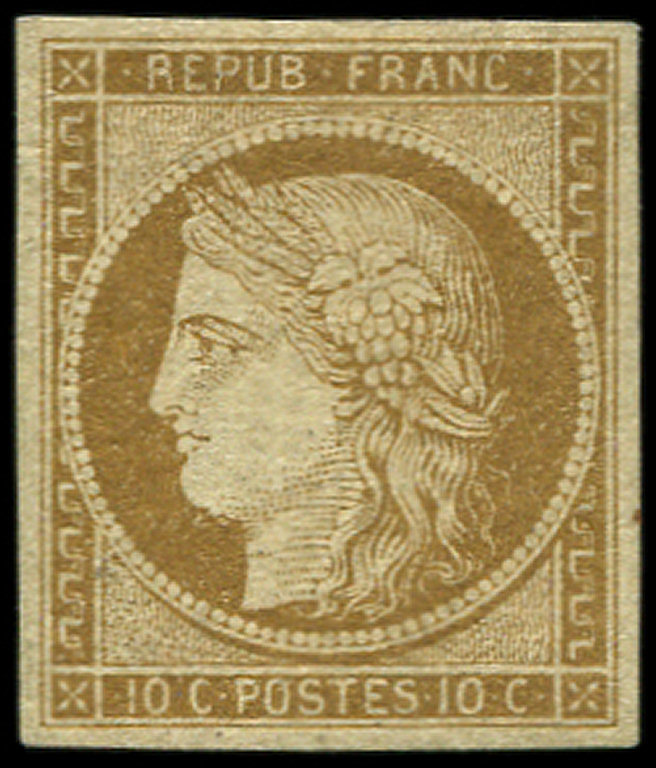 * EMISSION DE 18491    10c. Bistre-jaune, TB. C - 1849-1850 Cérès