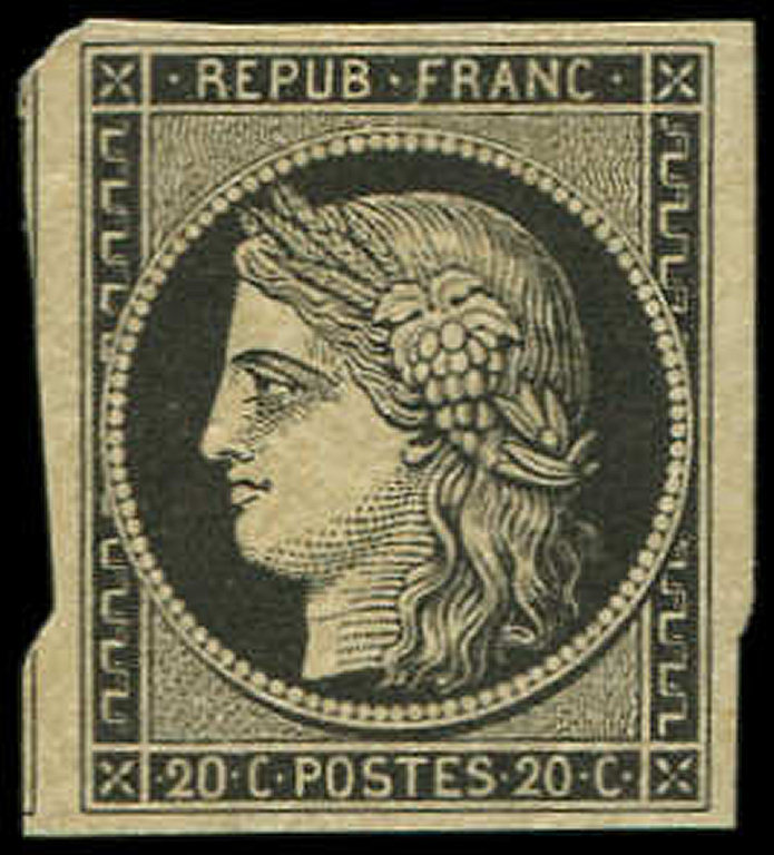 ** EMISSION DE 18493    20c. Noir Sur Jaune, Un Voisin, TTB - 1849-1850 Cérès
