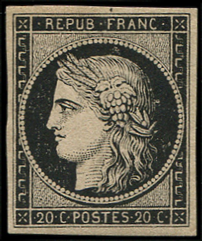 * EMISSION DE 18493    20c. Noir Sur Jaune, TB - 1849-1850 Cérès