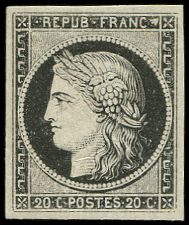 * EMISSION DE 18493a   20c. Noir Sur Blanc, Grande Fraîcheur, TB - 1849-1850 Cérès