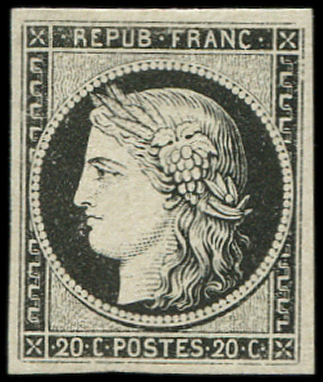 * EMISSION DE 18493a   20c. Noir Sur Blanc, TB - 1849-1850 Cérès