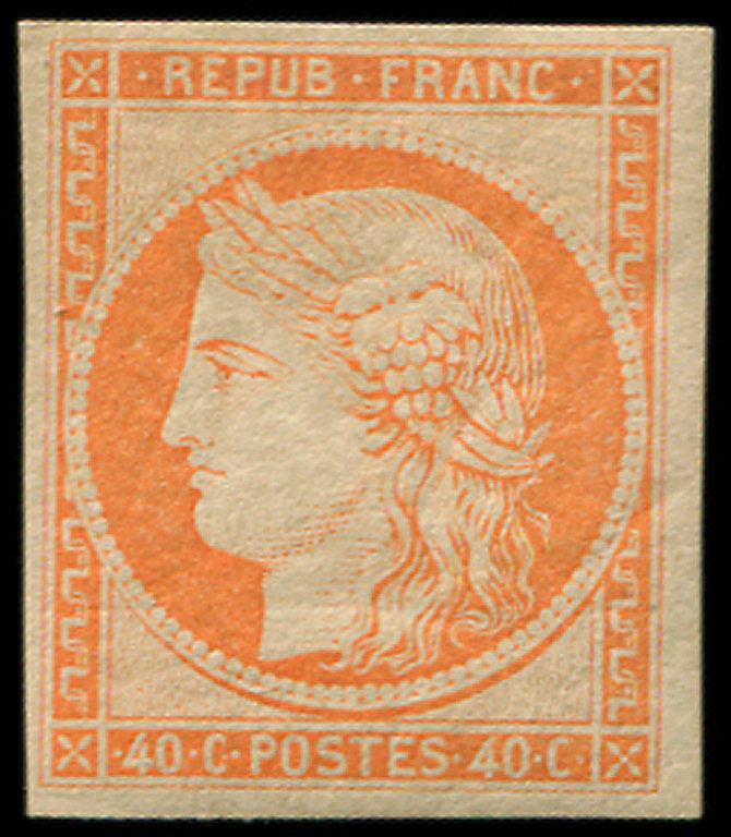 * EMISSION DE 1849R5g  40c. Orange, REIMPRESSION, TB - 1849-1850 Cérès