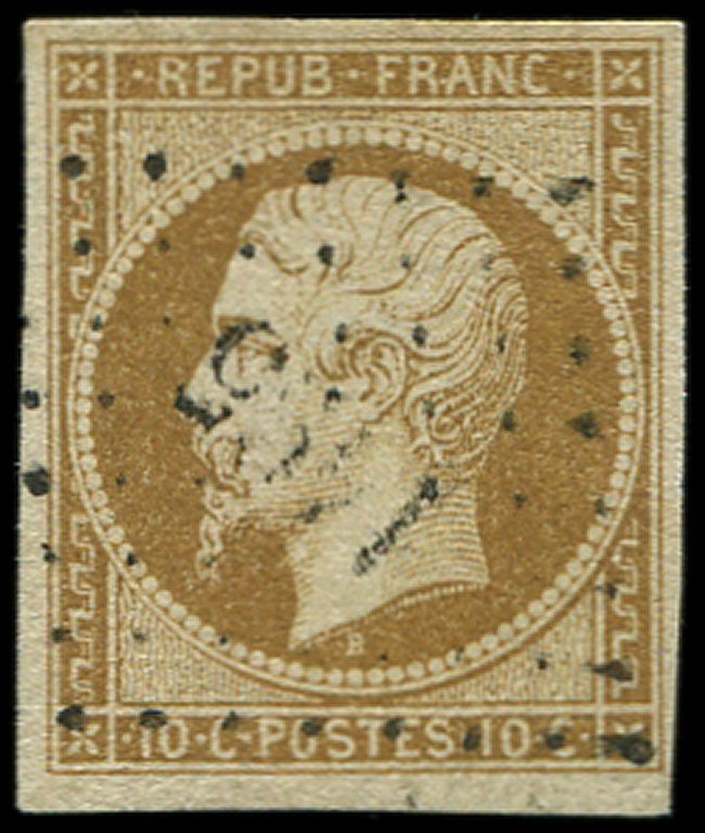 PRESIDENCE9    10c. Bistre Jaune, Oblitéré PC 1495, TB - 1852 Louis-Napoléon