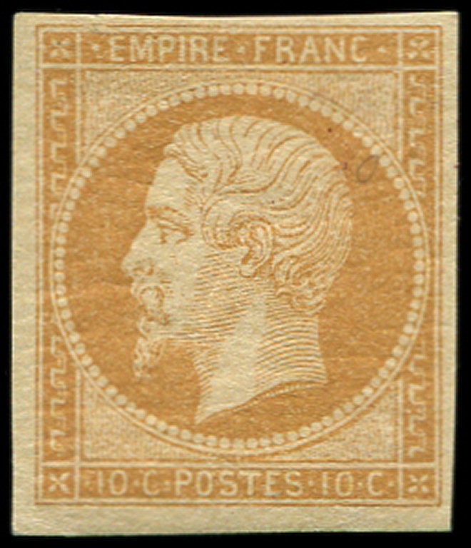 ** EMPIRE NON DENTELE13A  10c. Bistre T I, Frais Et TB - 1853-1860 Napoléon III