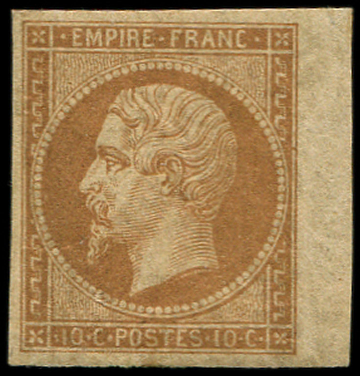 ** EMPIRE NON DENTELE13Bb 10c. Brun T II Bdf, TB - 1853-1860 Napoléon III