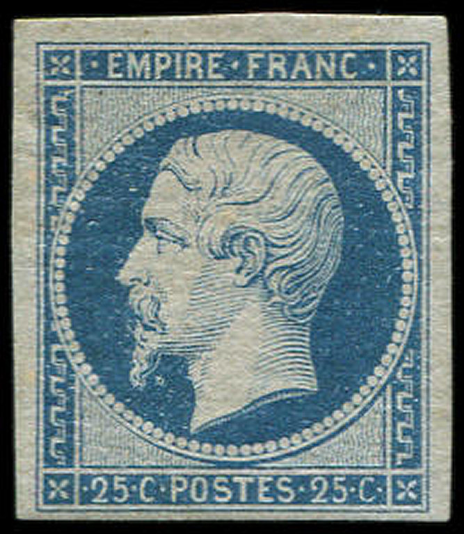 * EMPIRE NON DENTELE15   25c. Bleu, Frais Et TB. J - 1853-1860 Napoléon III