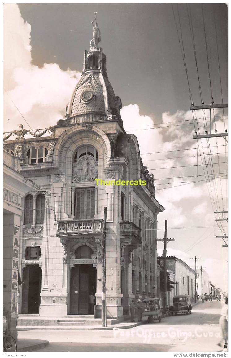 CPA PHOTO CUBA RPPC REAL PHOTO POSTCARD POST OFFICE - Cuba