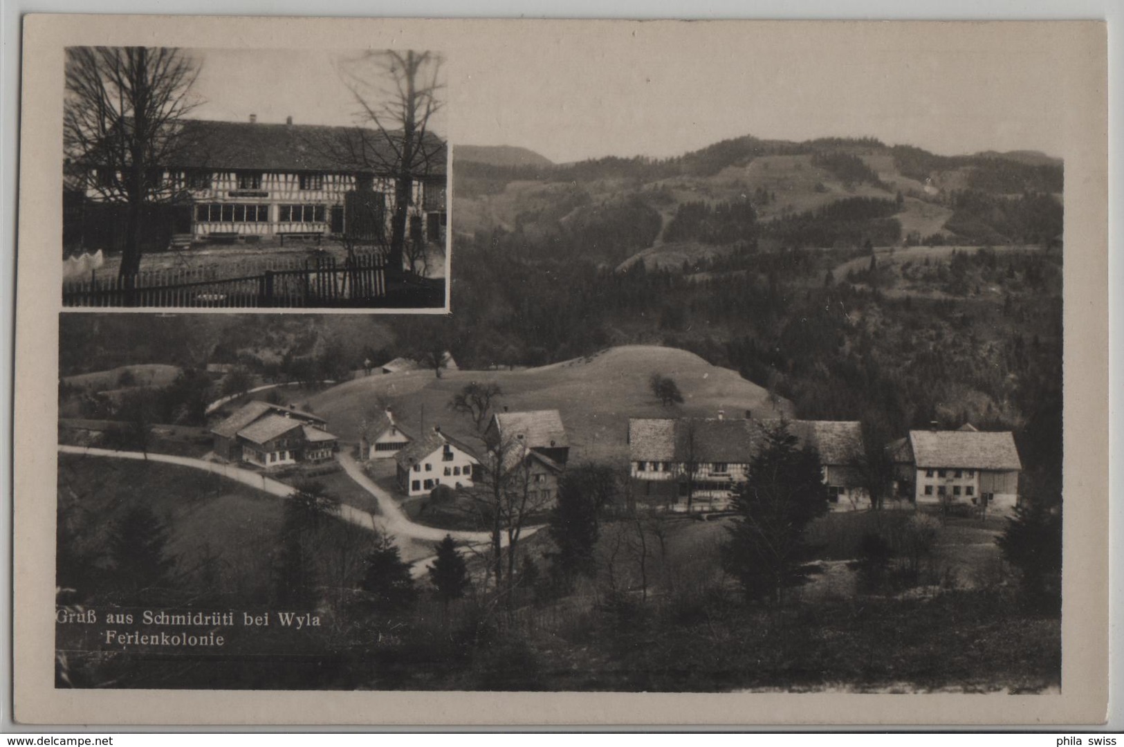 Gruss Aus Schmidrüti Bei Wyla - Ferienkolonie - Photo: A. Lichtensteiger - Rüti