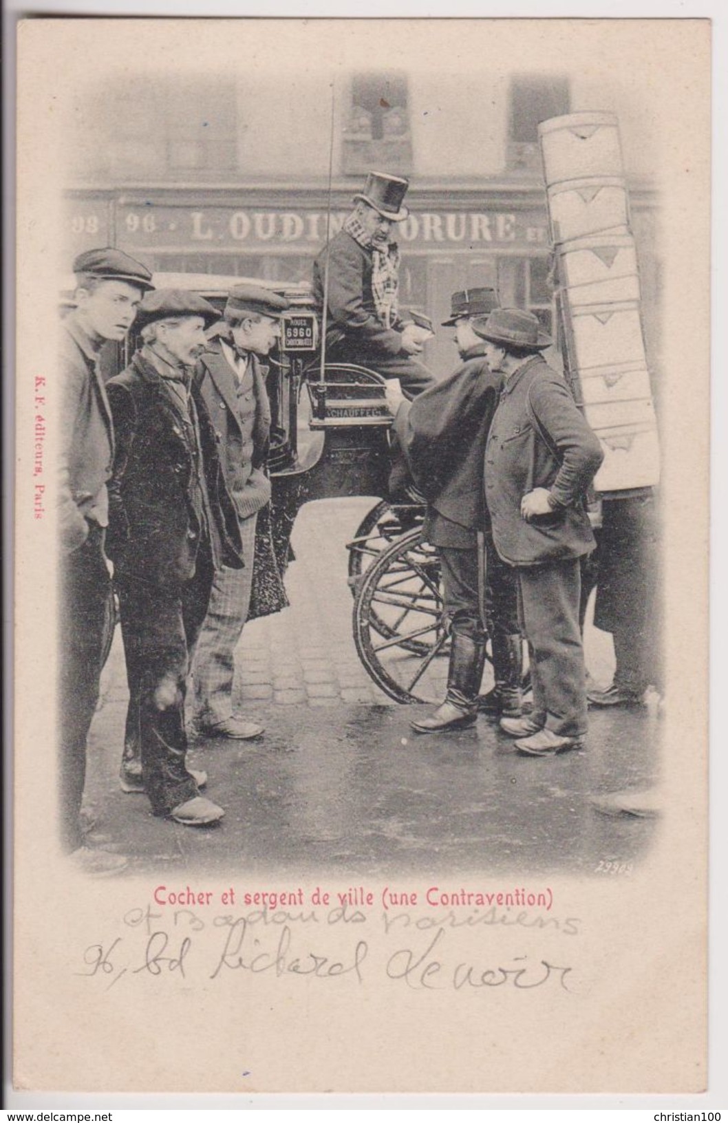 LOT DE 10 CPA DE PARIS : METRO - TRANSPORT URBAIN - MONTMARTRE - RIVOLI - BUTTES CHAUMONT - 10 SCANS - - 5 - 99 Cartes