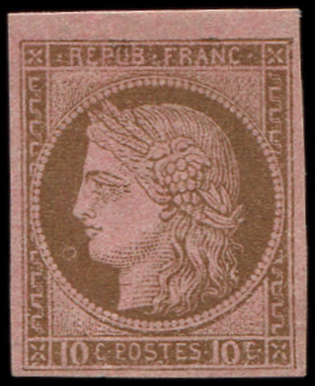 * 18   10c. Brun Sur Rose, TB - Autres & Non Classés