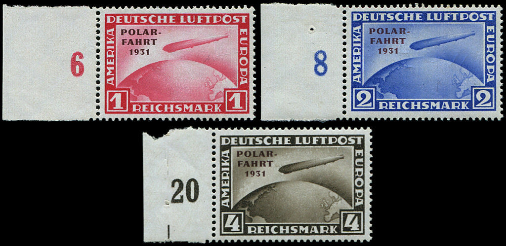 ** EMPIRE PA 40/42 : Série Polar-Fahrt 1931, Bdf, TB - Poste Aérienne & Zeppelin