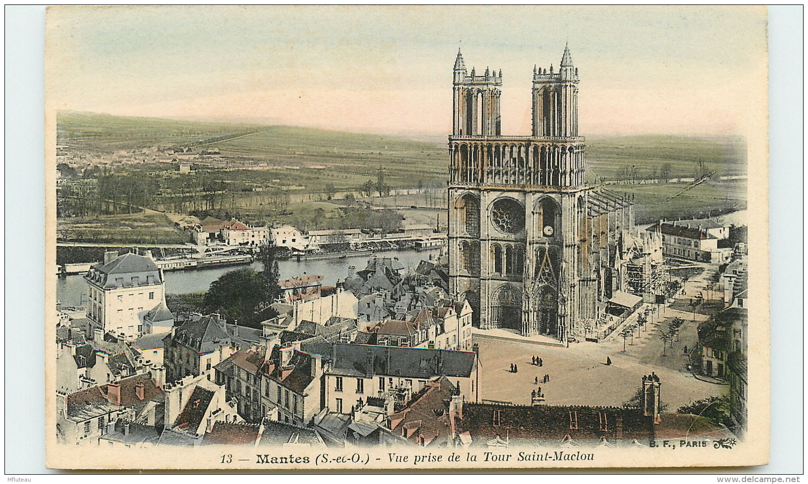 78-MANTES-Vue Prise De La Tour Saint-maclou - Mantes La Ville