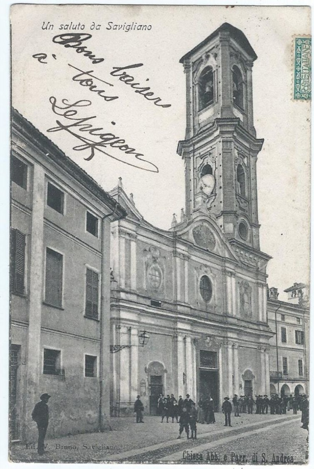 Un Saluto Da Savigliano (Italie) Eglise - Altri & Non Classificati