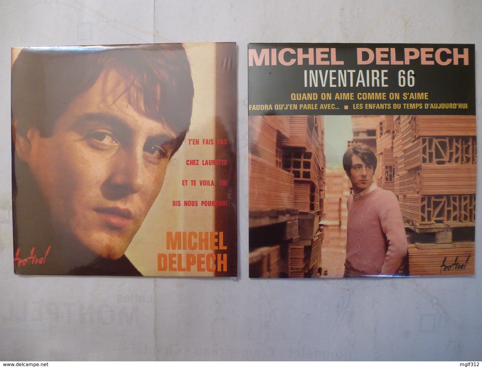 MICHEL DELPECH : LOT De 2 CD Scan Recto Et Verso - Collectors