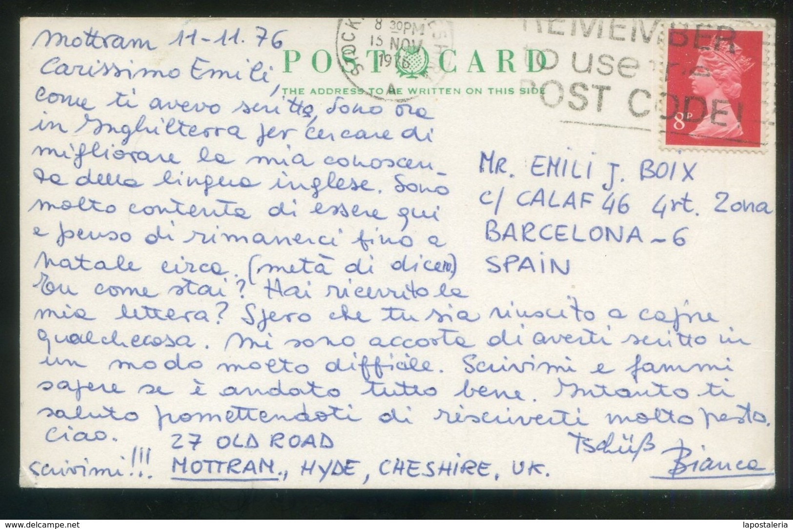 Lote epistolar de 8 unidades. Familia: Emili Boix Selva, Emili Boix Fuster. Años 1960-1976.