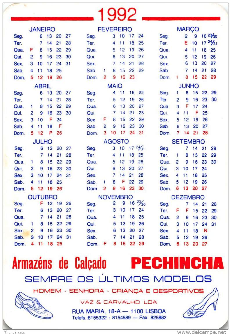 CALENDRIER DE POCHE EROTIQUE FEMME NU NUE POCKET CALENDAR NUDE LADY WOMAN EROTIC - Petit Format : 1991-00