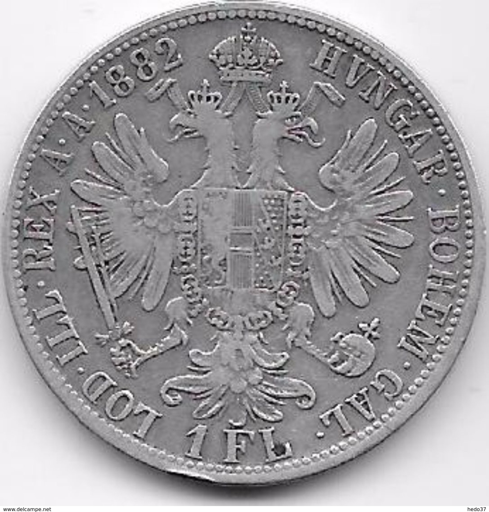 Autriche - 1 Florin 1882 - Argent - Autriche