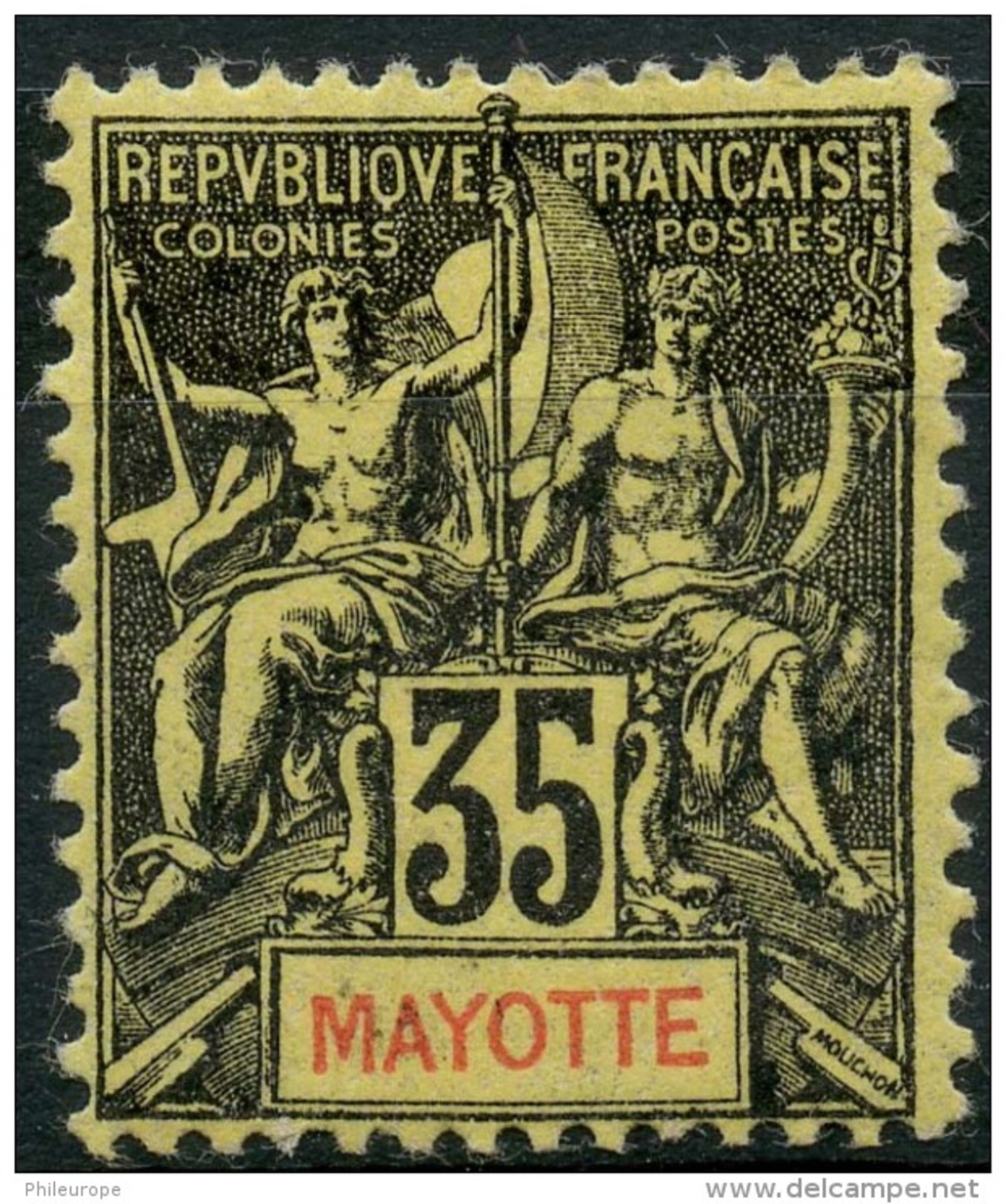 Mayotte (1900) N 18 * (charniere) - Nuevos