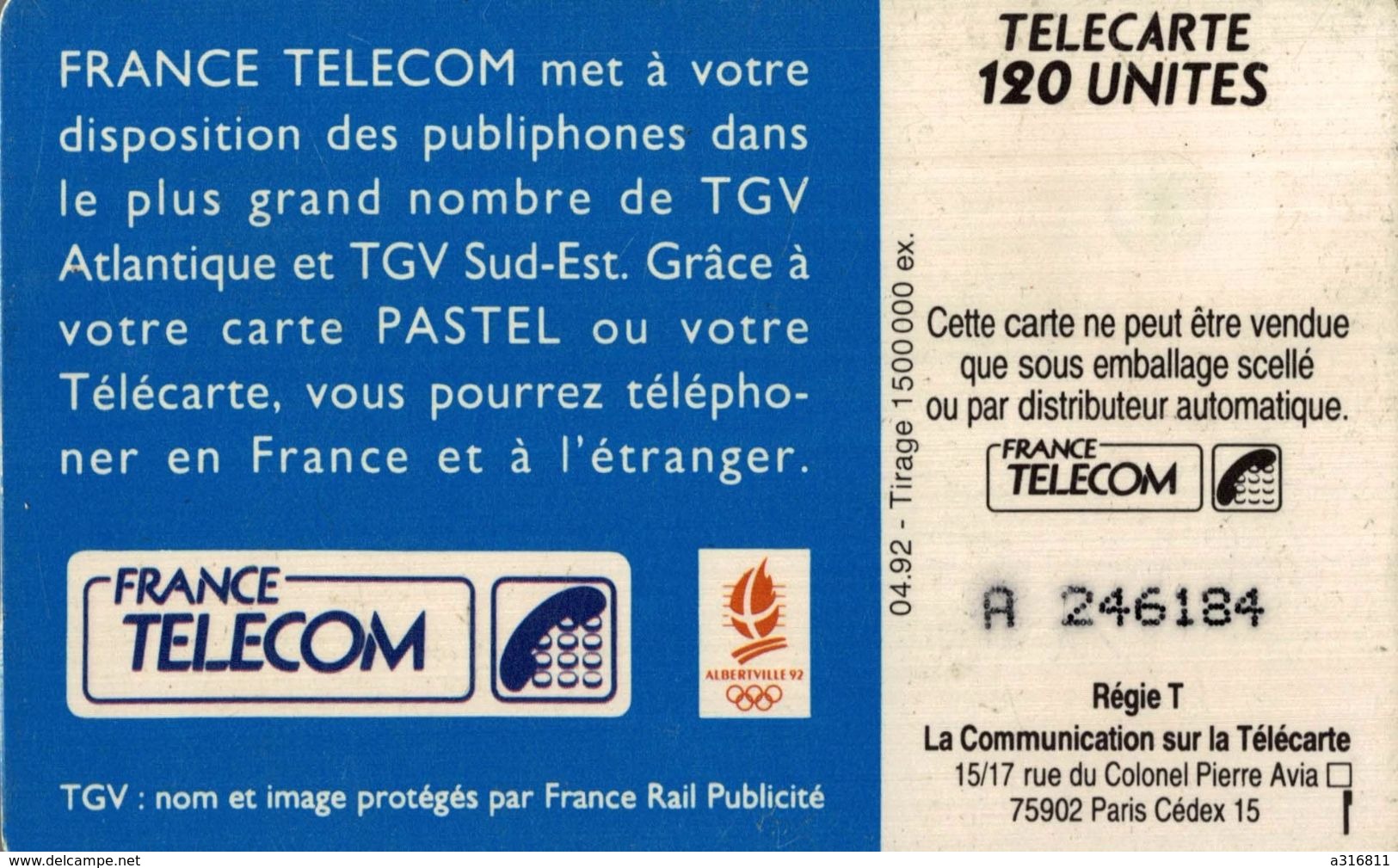 LE TELEPHONNE EST DANS LE TGV - 120 Unidades