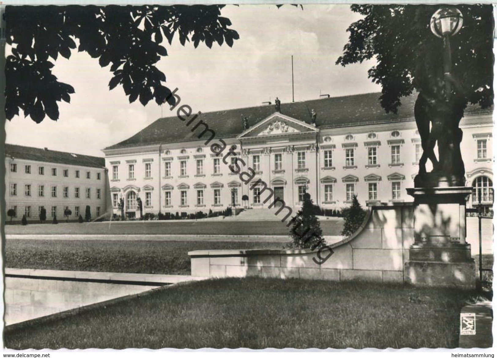 Berlin - Schloss Bellevue - Foto-Ansichtskarte - Dierentuin