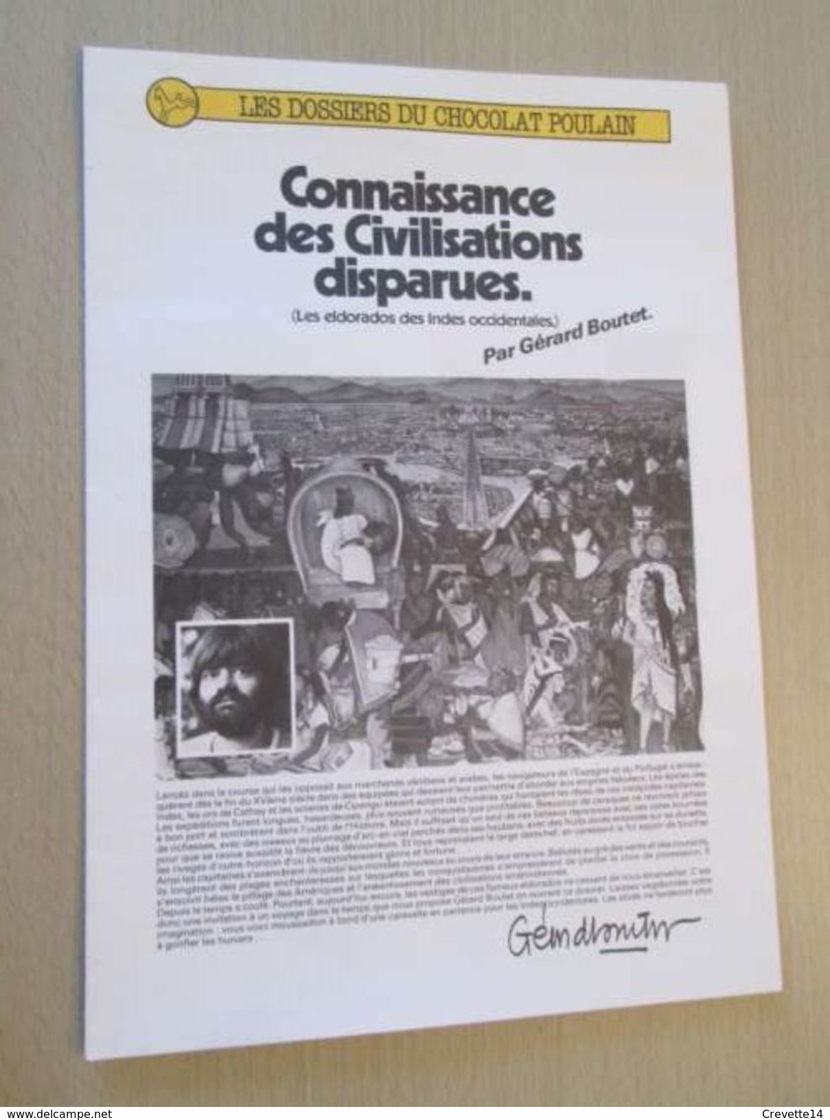 PUB914  Dossiers Chocolat Images Poulain "CONNAISSANCE DES CIVILISATIONS DISPARUES " Complet Avec Toutes Ses Images , - Chocolat