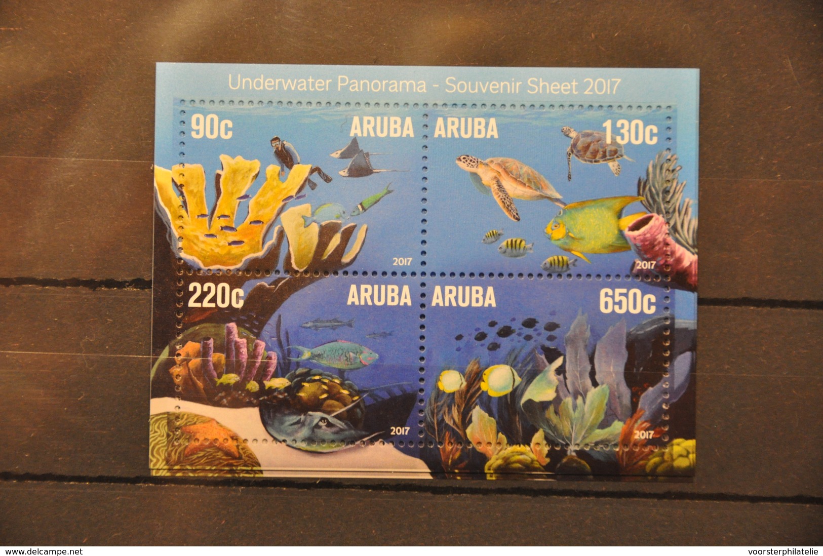 I 433 ++ ARUBA 2017 UNDER WATER TURTLES FISHES MNH VERY FINE - Curaçao, Nederlandse Antillen, Aruba