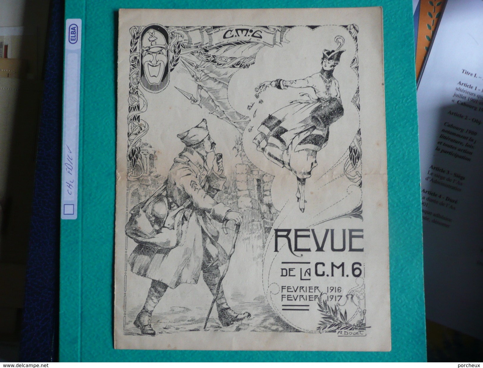 14-18 Grande Guerre Programme Revue De La CM6 Illustration Douet 246e RI - Other & Unclassified