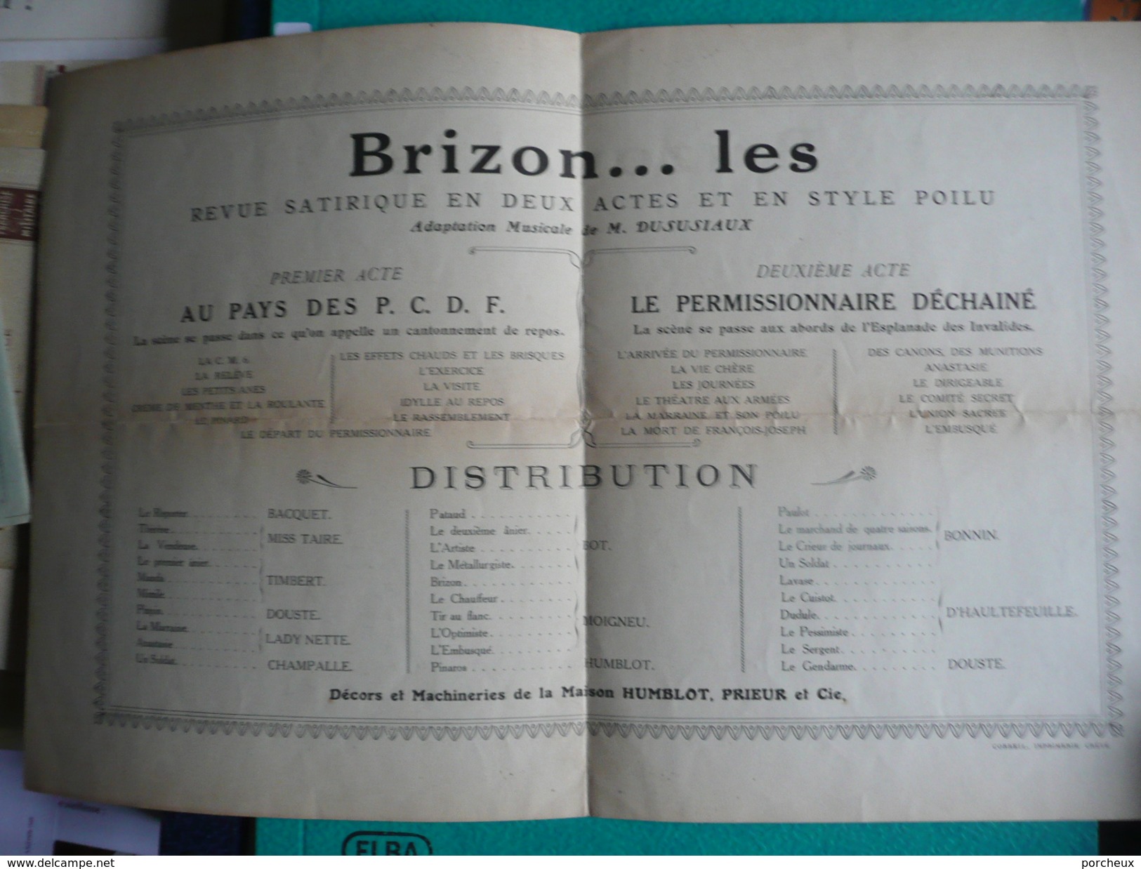 14-18 Grande Guerre Programme Revue De La CM6 Illustration Douet 246e RI - Other & Unclassified