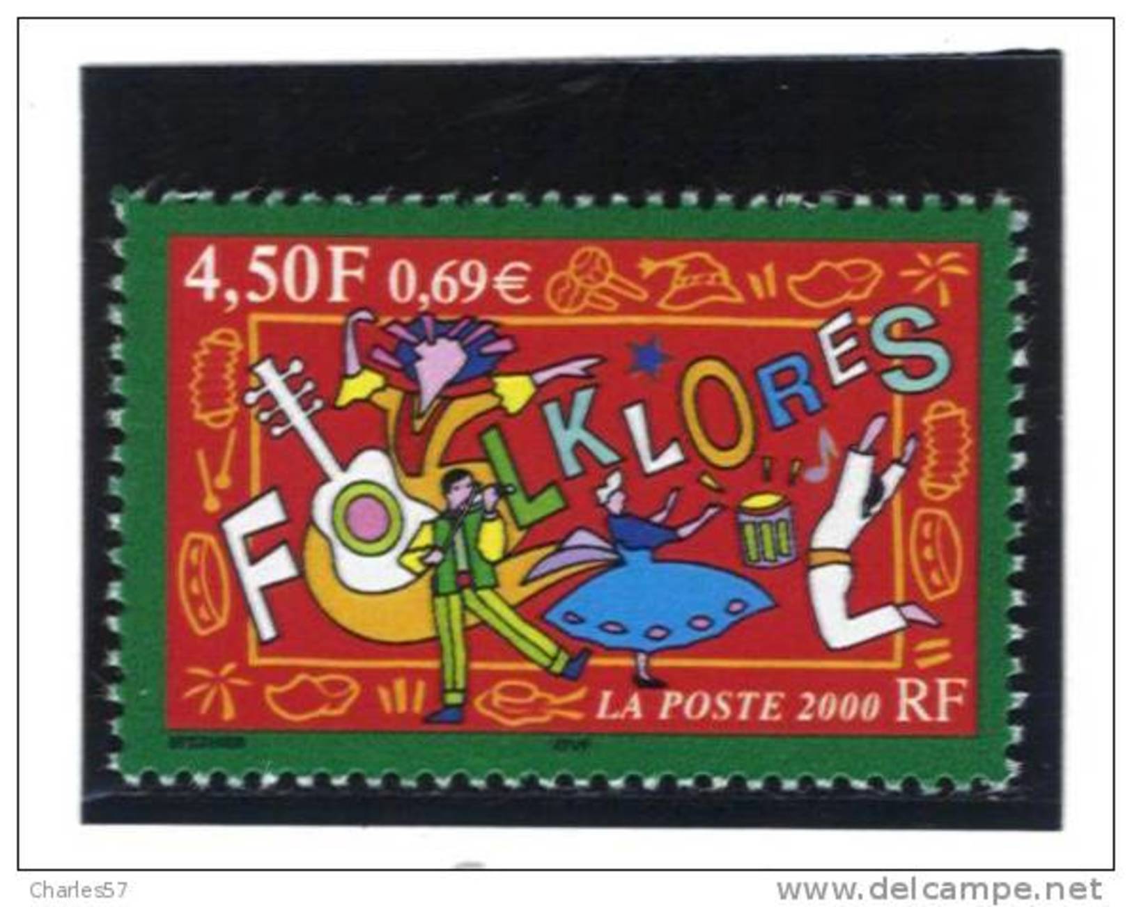 France 3339  Neuf ** ("Folklores")  Cote 1,40&euro; - Neufs