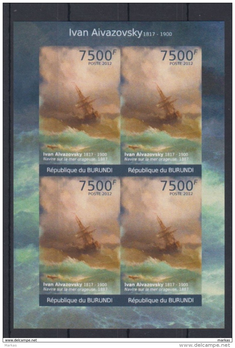 G58. Burundi - MNH - Art - Ivan Aivazovsky - 2012 - Imperf - Autres & Non Classés