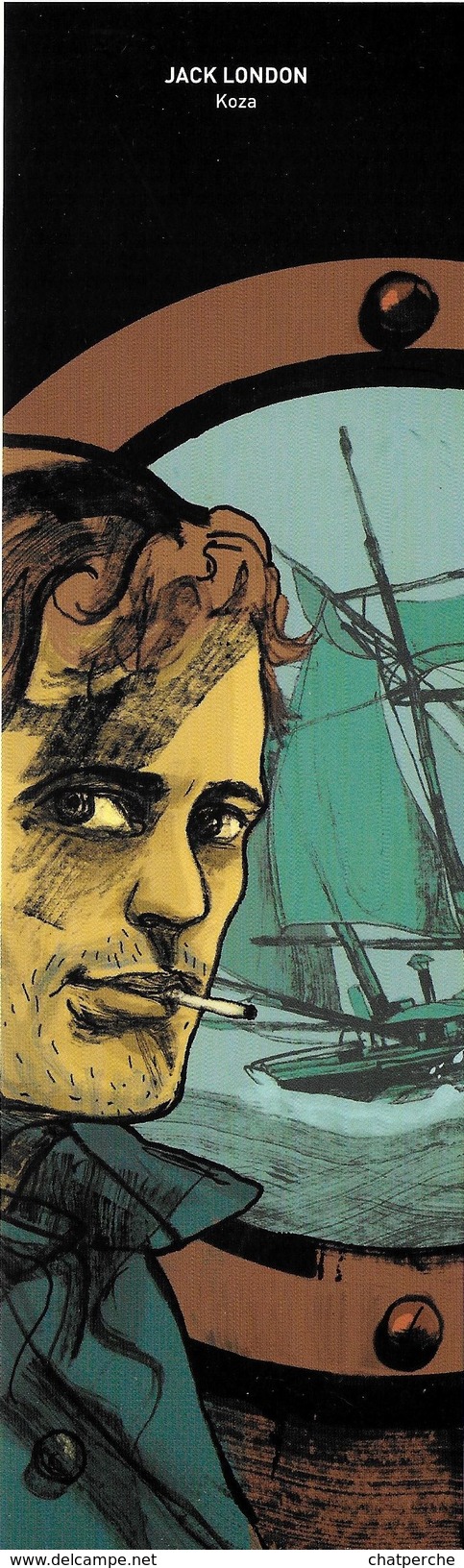 M-P MARQUE-PAGE MARQUE-PAGES SIGNET JACK LONDON KOZA  ROMANS GRAPHIQUES DARGAUD - Bookmarks