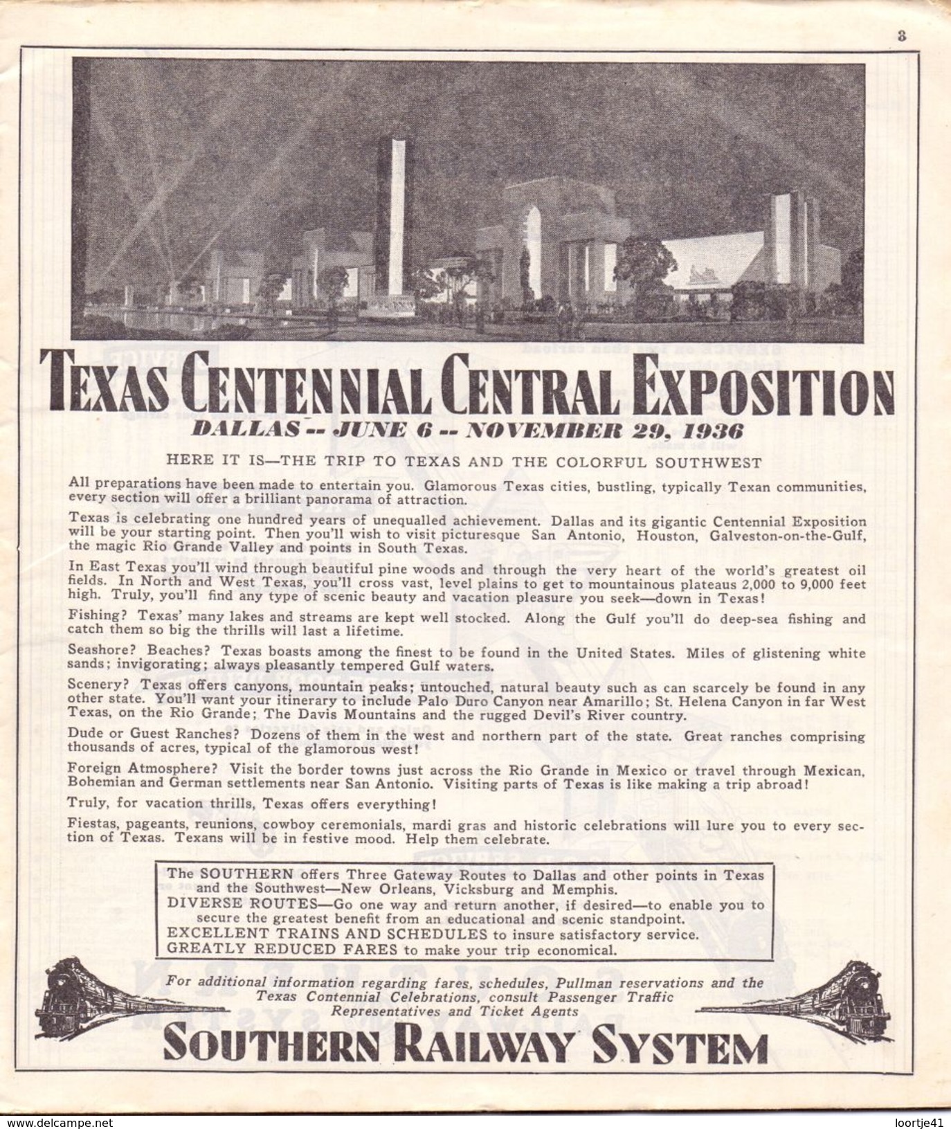 Tourisme - Timetables Schedules Dienstregeling  - Trains Treinen Southern Railway System  Time Tables 1936 - Mundo