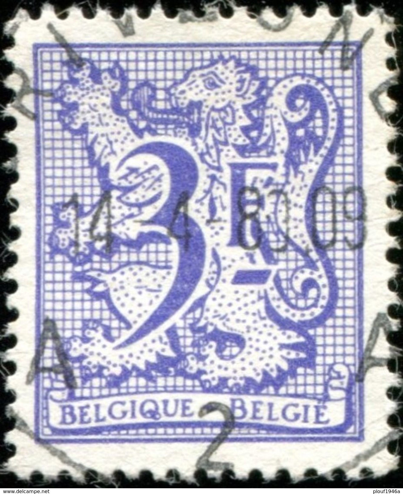 COB 1904 P2 (o) / Yvert Et Tellier N° 1899 (o) - 1977-1985 Cijfer Op De Leeuw