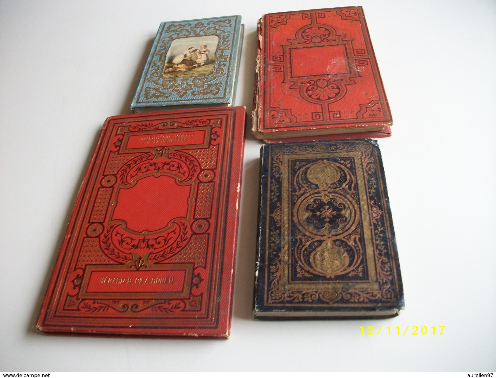 Lot De 4 Livres:Agnès Ou La Petite Joueuse De Luth 1850 - Paquete De Libros