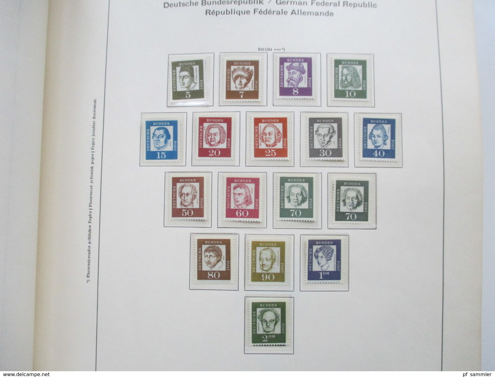 Bund Stöberposten Sammlungen / Teilslg. in 6 Vordruck Alben. Viel ** ab den 1950er Jahren! Hoher Katalogwert!!