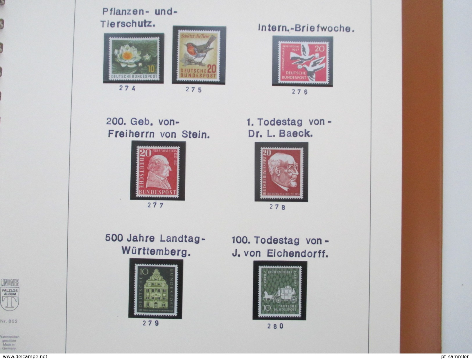 Bund Stöberposten Sammlungen / Teilslg. in 6 Vordruck Alben. Viel ** ab den 1950er Jahren! Hoher Katalogwert!!