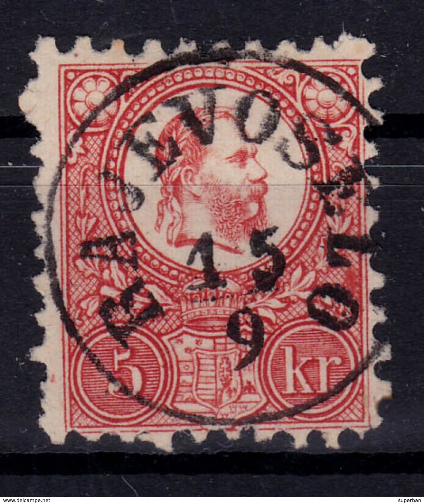 HUNGARY / HONGRIE - 1871 : 5 KR : CANCELLATION / OBLITÉRATION / STEMPEL : RAJEVOSELO / RAJEVO SELO / CROATIA (ab048b) - Used Stamps