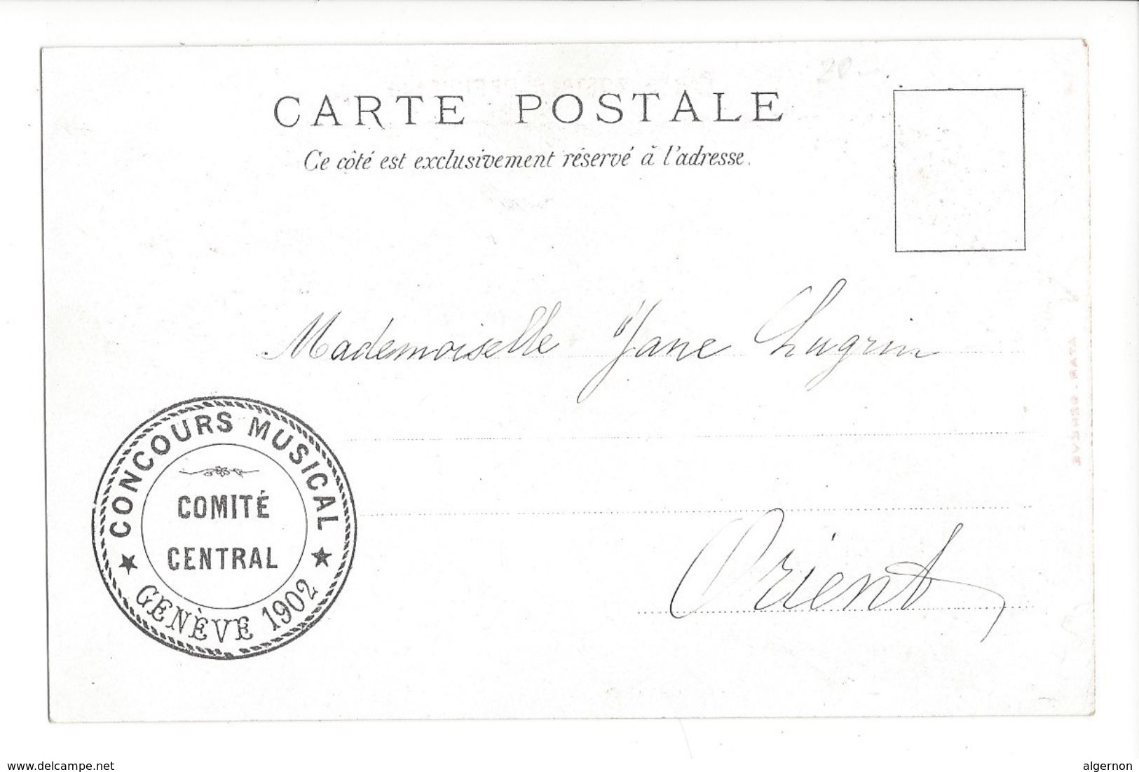 18192 - Genève Concours National & International De Musique 1902 - Genève