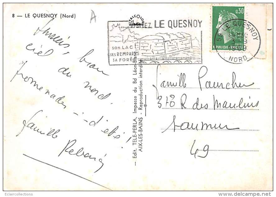 Le Quesnoy      59         Lac Et Habitations   10 X 15       (voir Scan) - Le Quesnoy