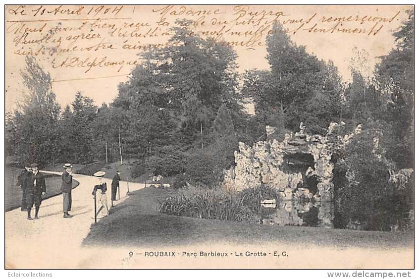 Roubaix      59         Parc Barbieux. La Grotte            (pli Voir Scan) - Roubaix