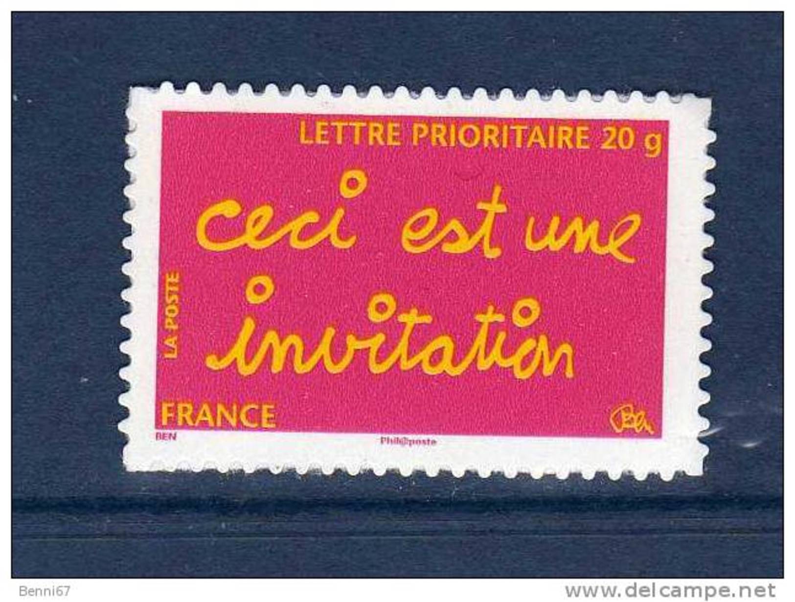 FRANCE Adhesif 2005 Invitation  Yv 204 MNH ** - Autres & Non Classés