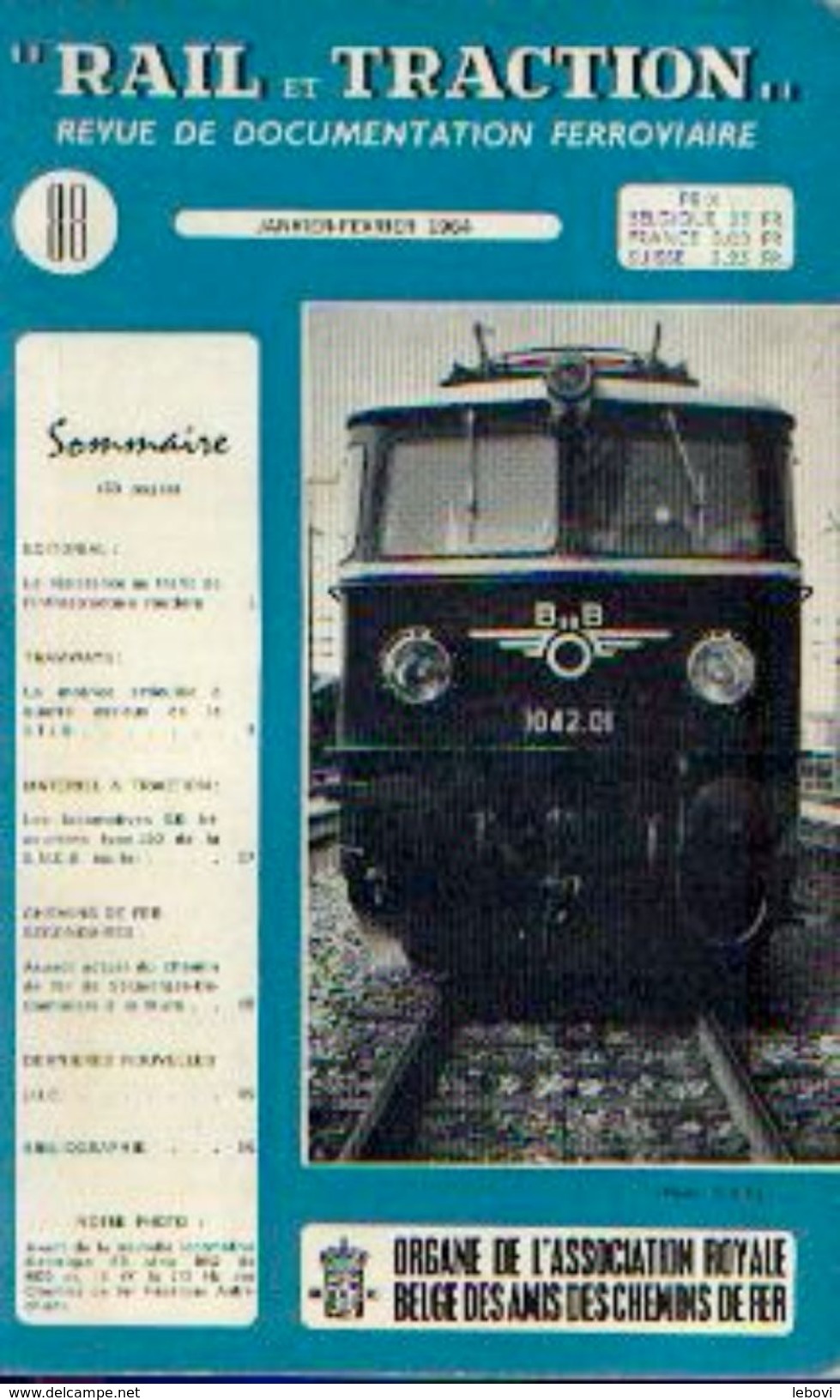 «La Motrice Articulée à 4 Essieux De La S.T.I.B.» Article De 22 Pages In « RAIL ET TRACTION » N° 88 – 01-02/1964 - Chemin De Fer