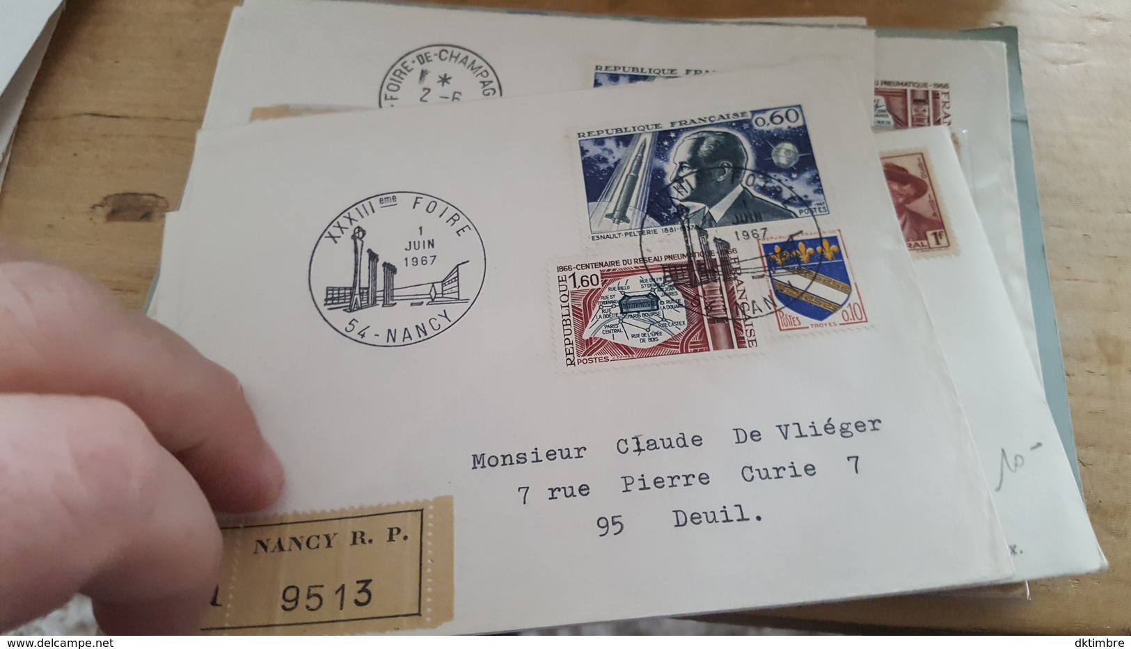 LOT 375672 LOT OBLITERE DE PREMIER JOUR ENTIER POSTAUX ET AUTRES PORT A 5 EUROS