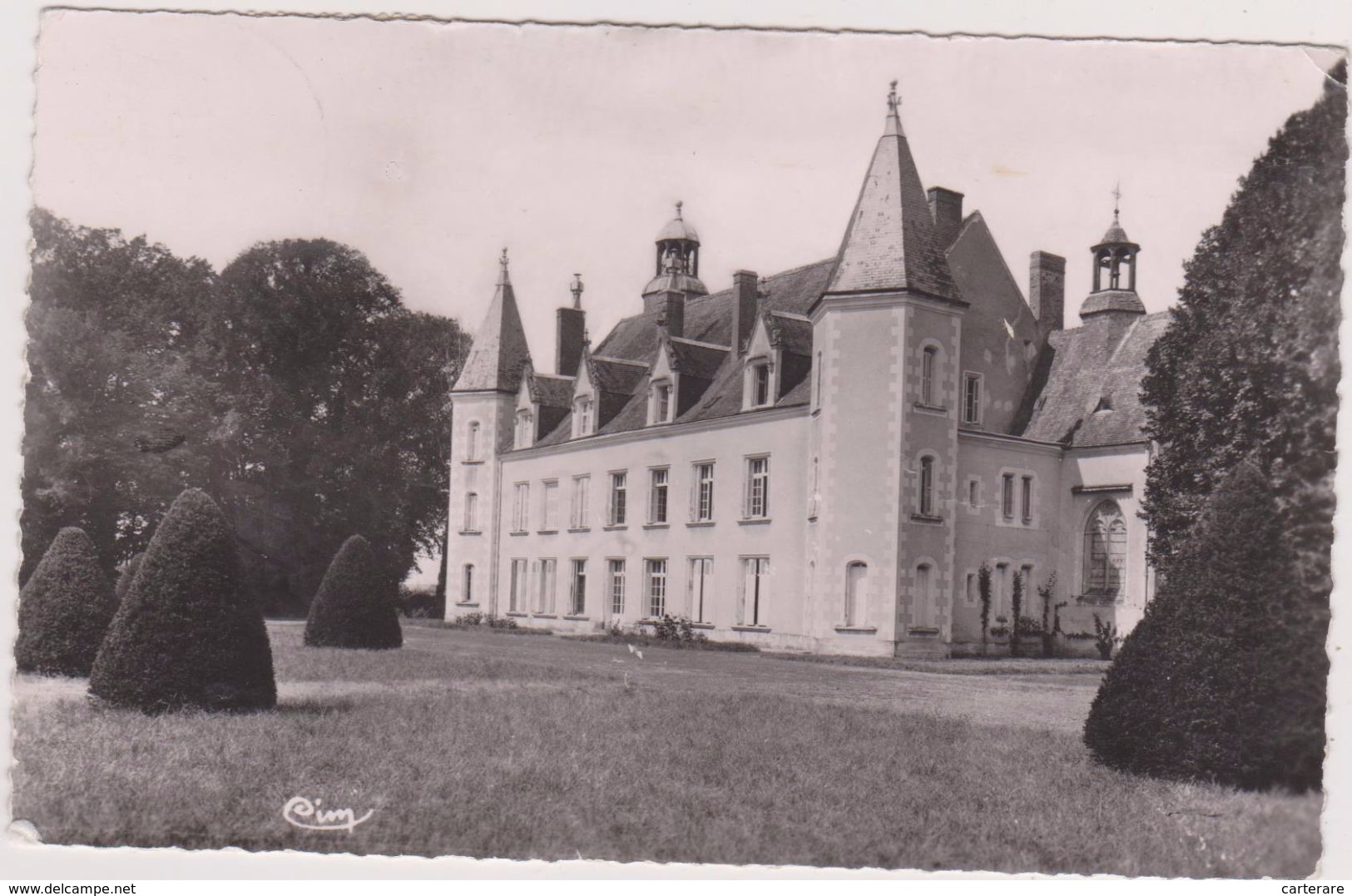 37,INDRE ET LOIRE,BALLAN MIRE,CHATEAU,CARTE PHOTO COMBIER - Ballan-Miré