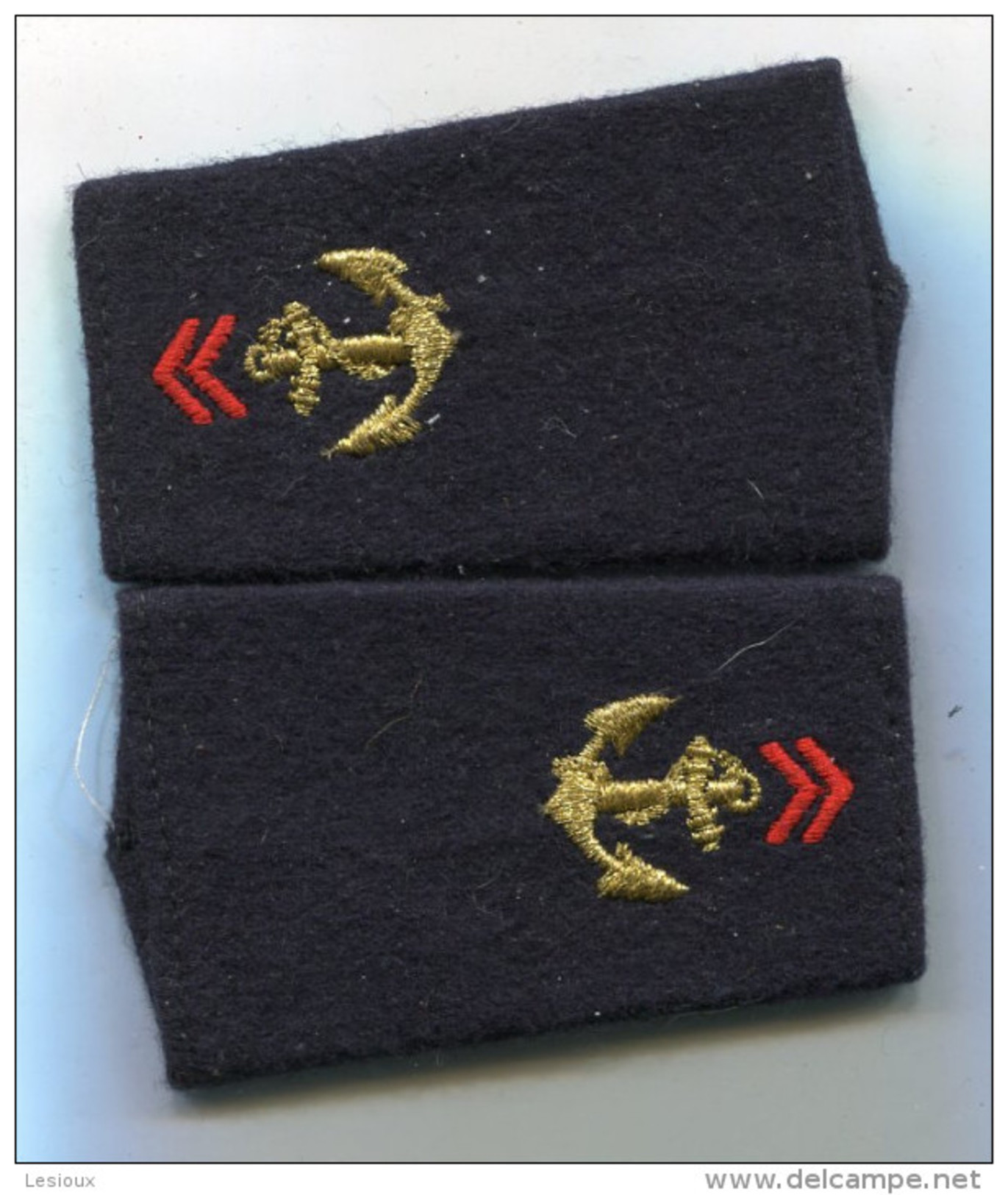 B213 TDM TROUPES DE MARINE PAIRE DE FOURREAU EPAULETTE - Ecussons Tissu