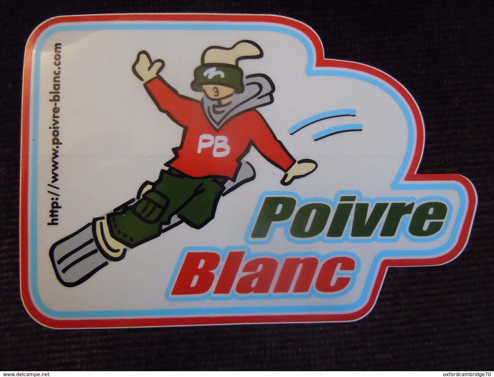 Autocollant / Stickers De 13 Cm  Poivre Blanc - Stickers