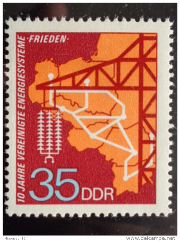 DDR 1973 Y&amp;T N° 1563 ** - L' ENERGIE - Neufs